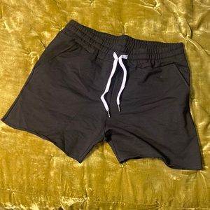 unisex black shorts